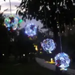 ButterBright Hanging solar lamp butterfly