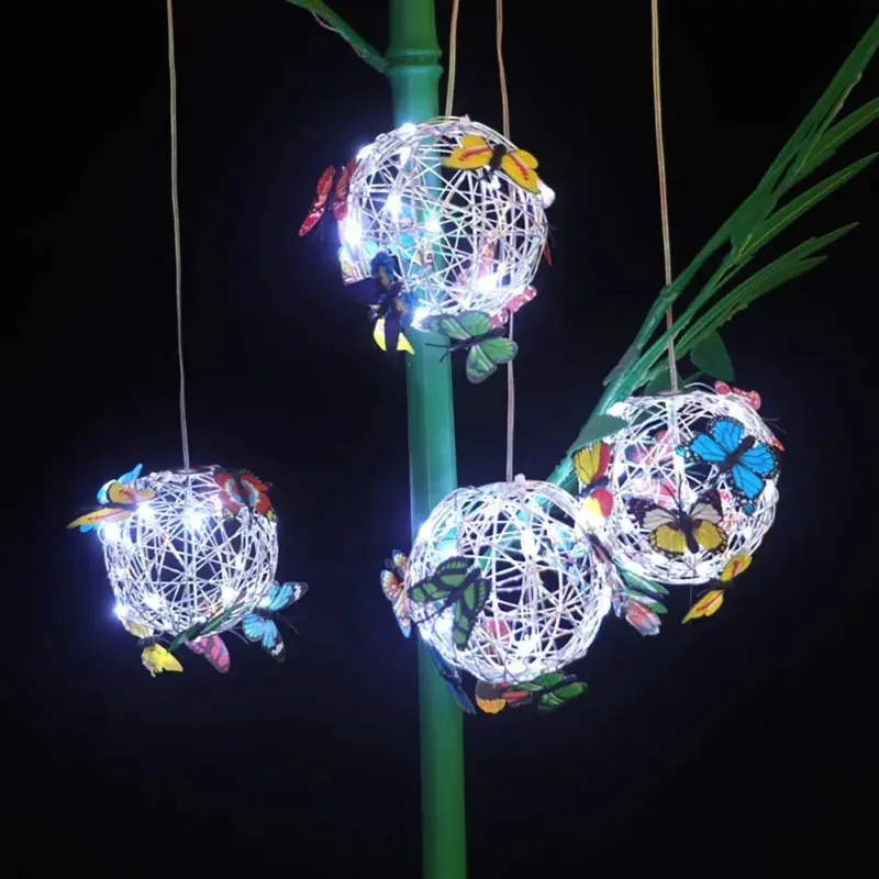 ButterBright Hanging solar lamp butterfly
