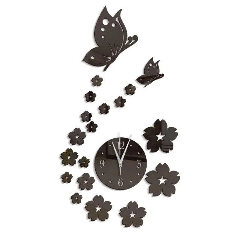 ButterflyGarden - Beautiful Butterfly Garden Wall Clock -  - #tag1#