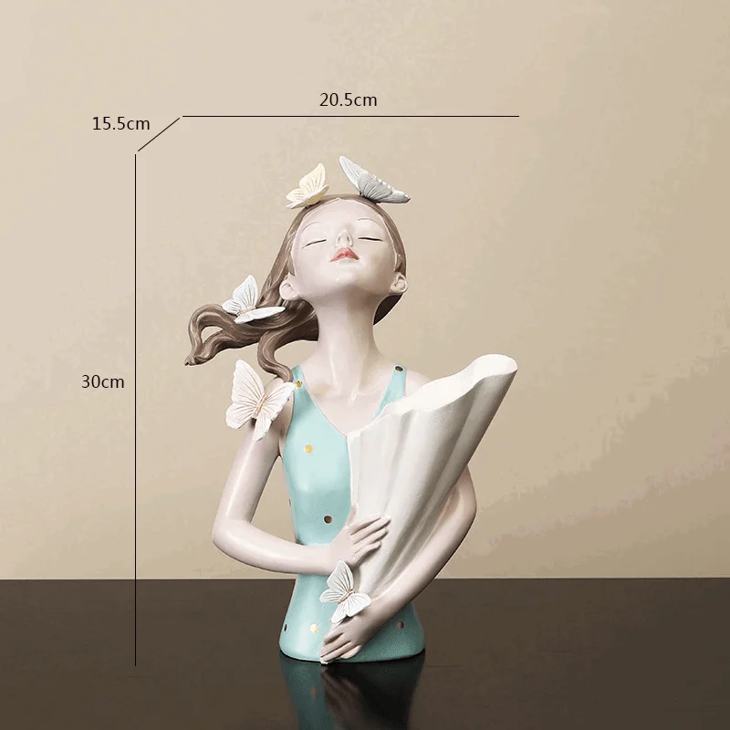 Butterfly Forest Girl Figurine Vase -  - #tag1#
