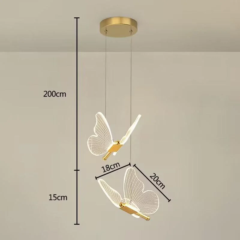 Butterfly Hanging Lamp - Ceiling and wall lamp butterfly style -  - #tag1#