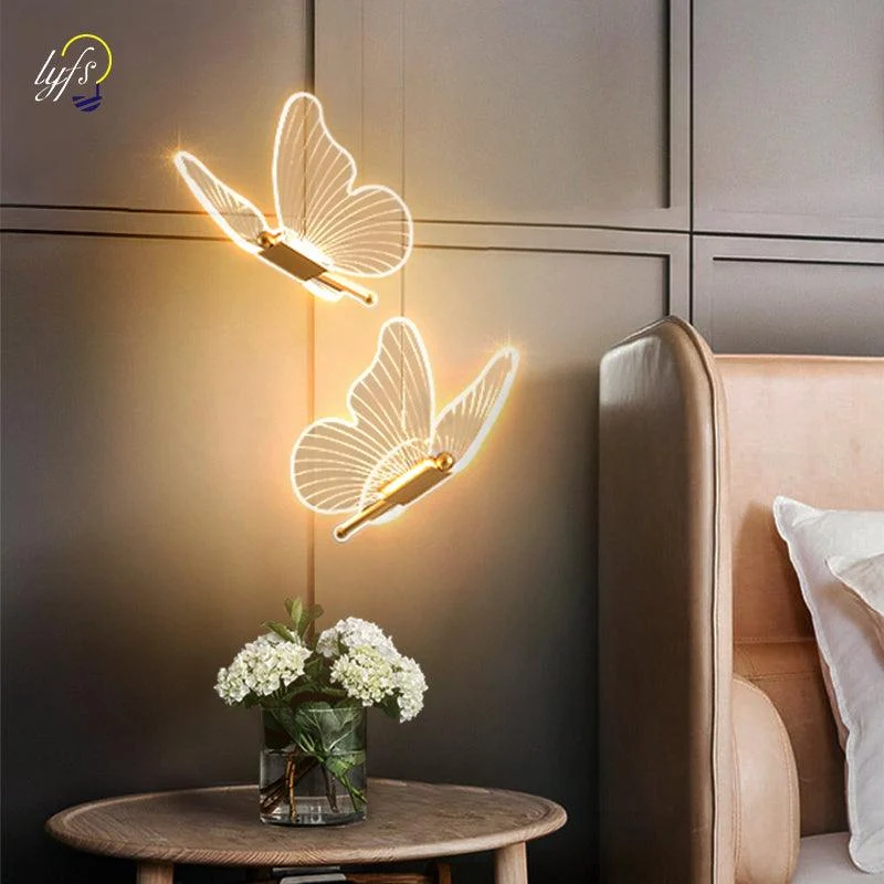Butterfly Hanging Lamp - Ceiling and wall lamp butterfly style -  - #tag1#