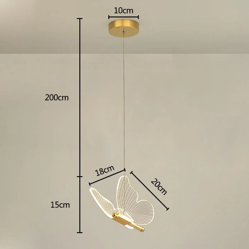 Butterfly Hanging Lamp - Ceiling and wall lamp butterfly style -  - #tag1#