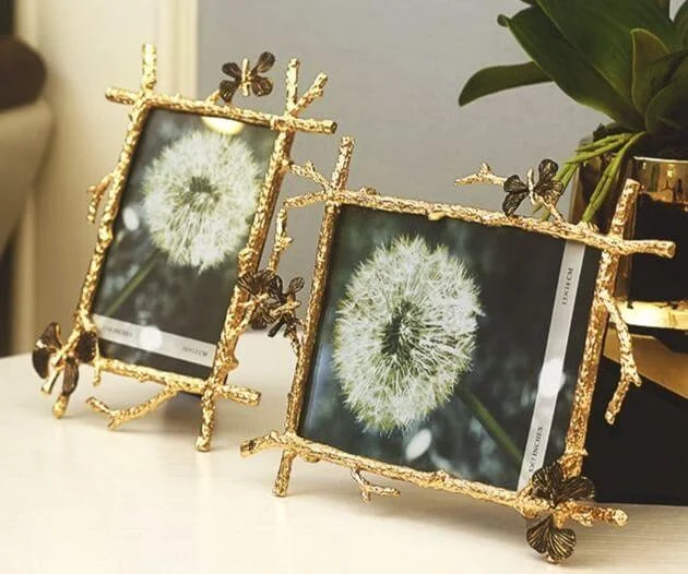 Butterfly Photo Frame Golden Picture Frames Copper -  - #tag1#