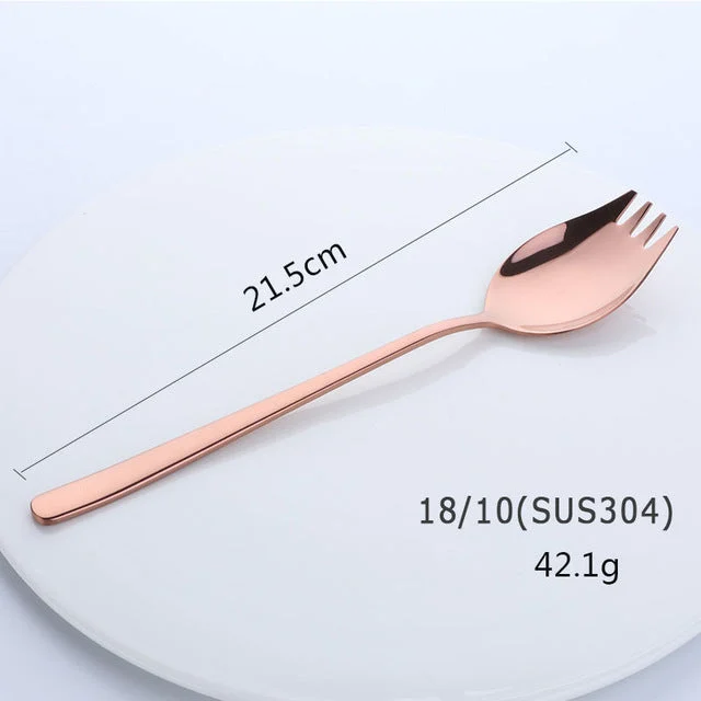 Buyer Star 18 10 Stainless Steel Sporks For Everyday Household Use Ice Cream Spoon Salad Forks.jpg 640x640 Cd8ff167 Cdb4 4374 Ad37 2bf97d891bcd