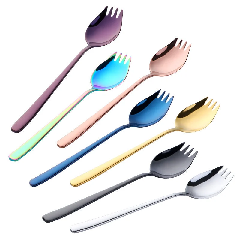 Buyer Star 18 10 Stainless Steel Sporks For Everyday Household Use Ice Cream Spoon Salad Forks 08bfcbe2 409f 41aa 8350 7051691f98a6