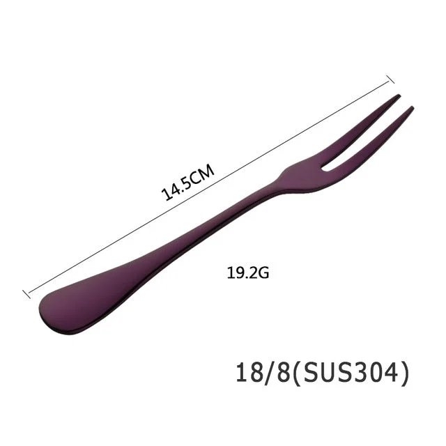 Buyer Star Colorful Stainless Steel Fruit Fork Kitchen Set Cutlery Cake Dessert Fork For Snack Tableware.jpg 640x640 B20dfdc8 73de 485a Af6c C6fe1bc390e7