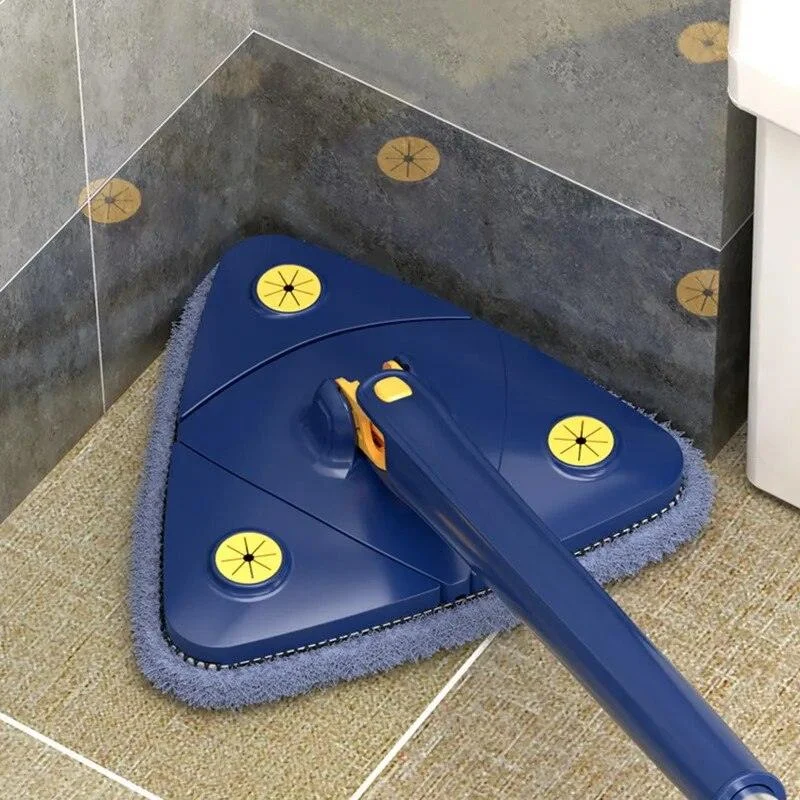 Bydgextended Triangle Mop 360twist Squeeze With Replacement Padswringing Xtype Window Glass Toilet Bathrrom Floor Household Cleaning