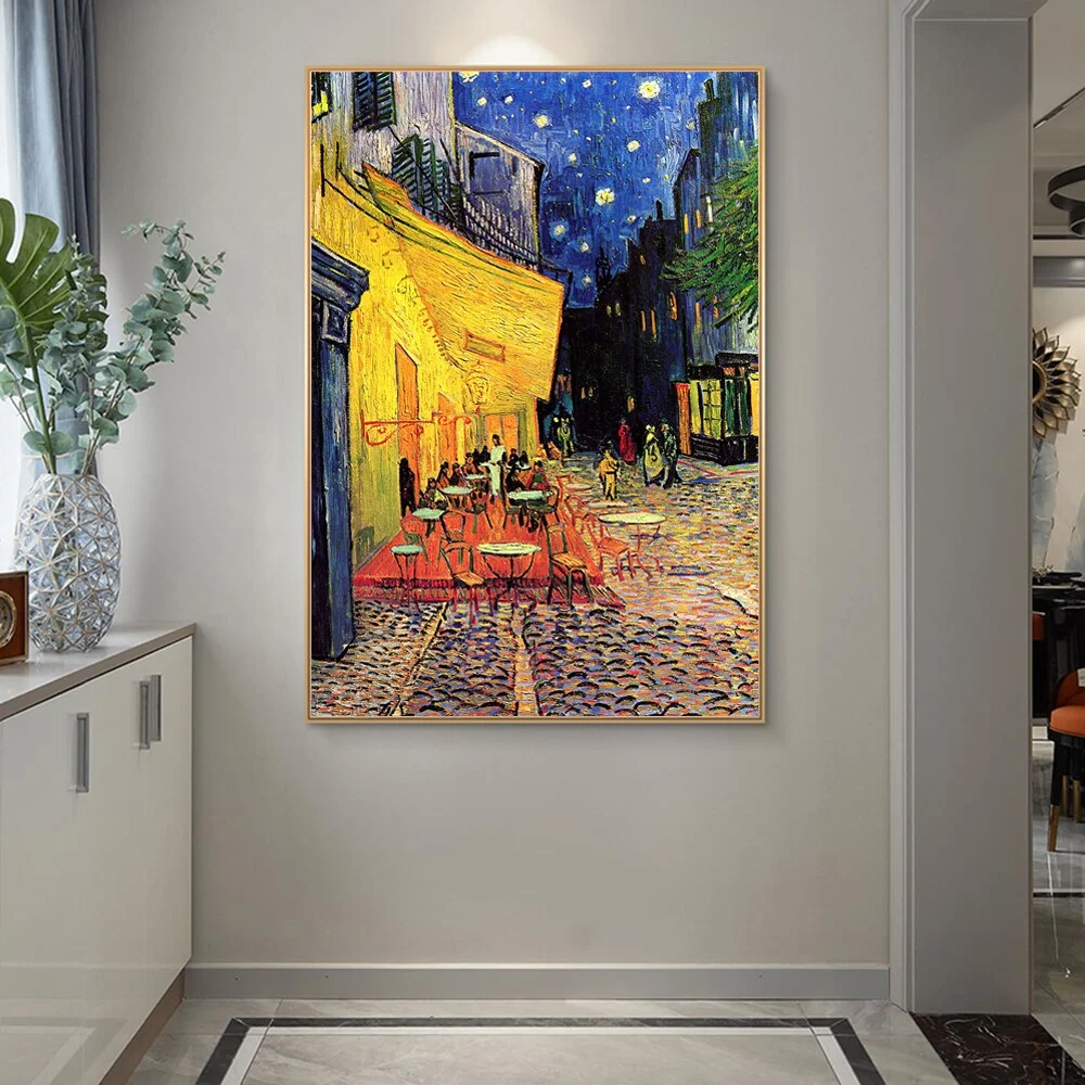 CAFE TERRACE AT NIGHT By Vincent Van Gogh -  - #tag1#