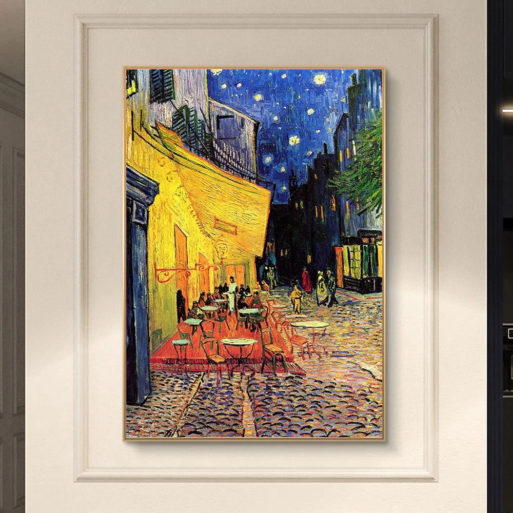 CAFE TERRACE AT NIGHT By Vincent Van Gogh -  - #tag1#
