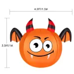 CAMAULAN_4FT_Halloween_Pumpkin_Outdoor_Decoration_with_a_Bat_-_-_tag1_-4168500 CAMAULAN 4FT Halloween Pumpkin Outdoor Decoration with a Bat tag1
