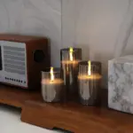 CANDLY Three Piece Set Realistic LED Candles tag1