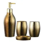 CHAMPAGNE GOLD BATHROOM SET tag1