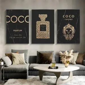 COCO Black Canvas Art