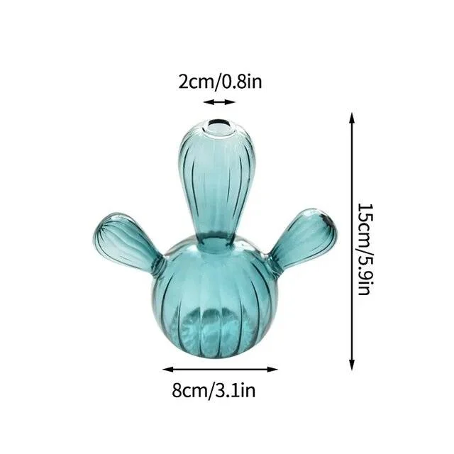 Cactus Glass Vase -  - #tag1#