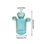 Cactus Mushroom Shaped Glass Vases tag1