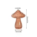 Cactus Mushroom Shaped Glass Vases tag1