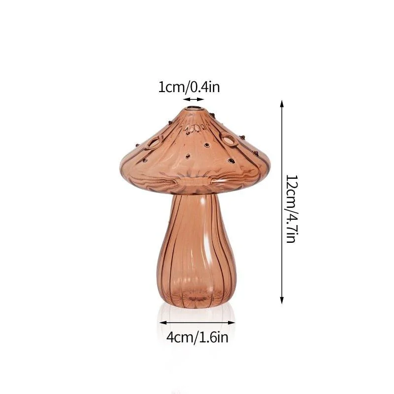 Cactus + Mushroom Shaped Glass Vases -  - #tag1#