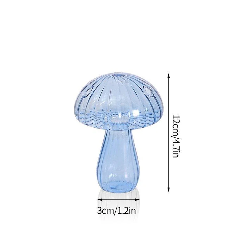 Cactus + Mushroom Shaped Glass Vases -  - #tag1#