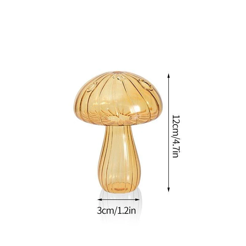 Cactus + Mushroom Shaped Glass Vases -  - #tag1#