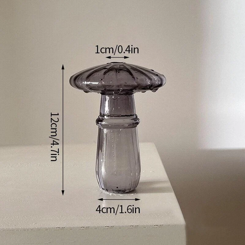 Cactus + Mushroom Shaped Glass Vases -  - #tag1#