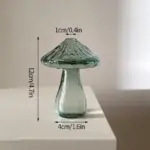 Cactus Mushroom Shaped Glass Vases tag1