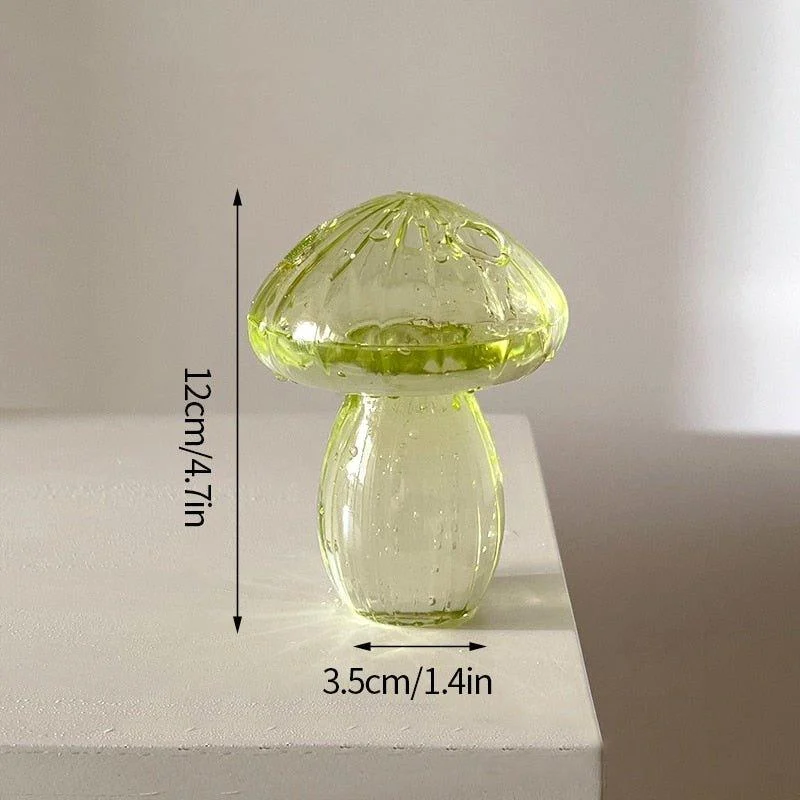Cactus + Mushroom Shaped Glass Vases -  - #tag1#
