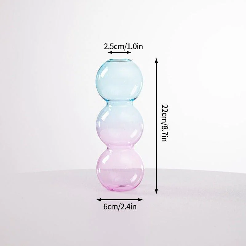 Cactus + Mushroom Shaped Glass Vases -  - #tag1#