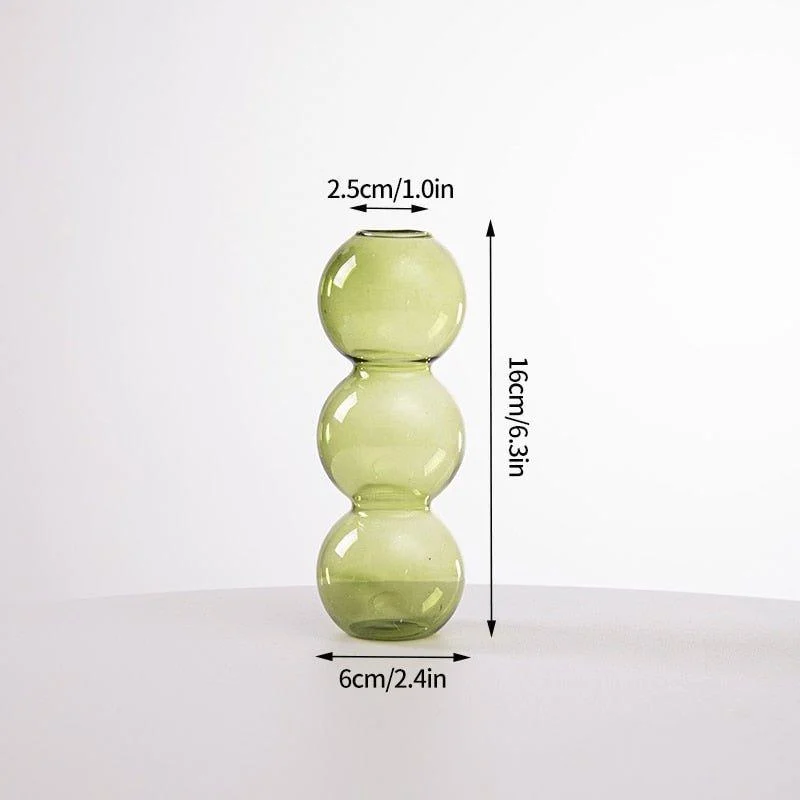 Cactus + Mushroom Shaped Glass Vases -  - #tag1#