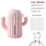 Cactus Shaped Rechargeable Aromatherapy Humidifier tag1
