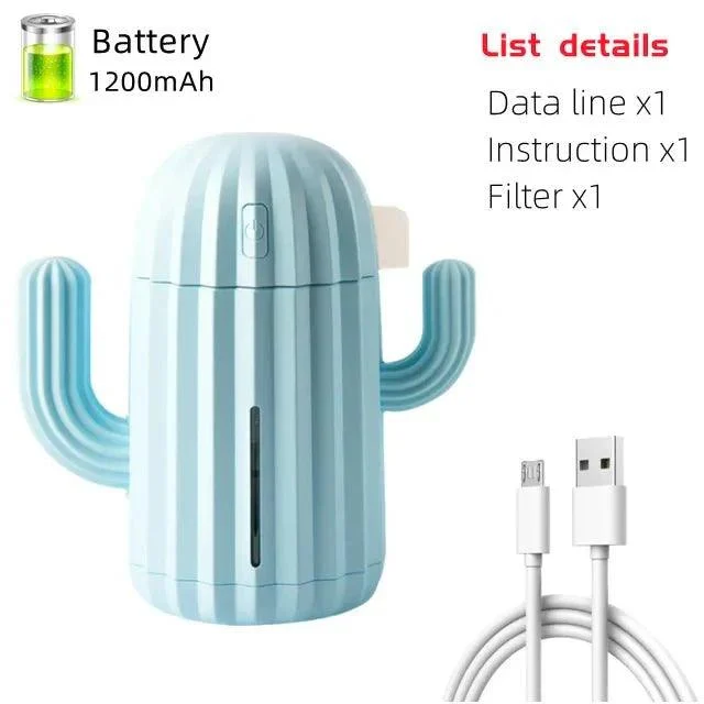 Cactus' Shaped Rechargeable Aromatherapy Humidifier -  - #tag1#