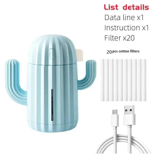 Cactus' Shaped Rechargeable Aromatherapy Humidifier -  - #tag1#