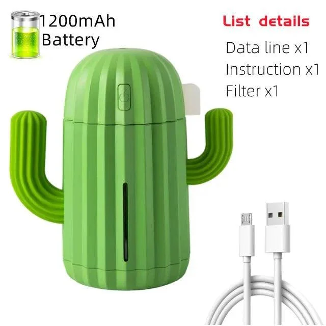 Cactus' Shaped Rechargeable Aromatherapy Humidifier -  - #tag1#