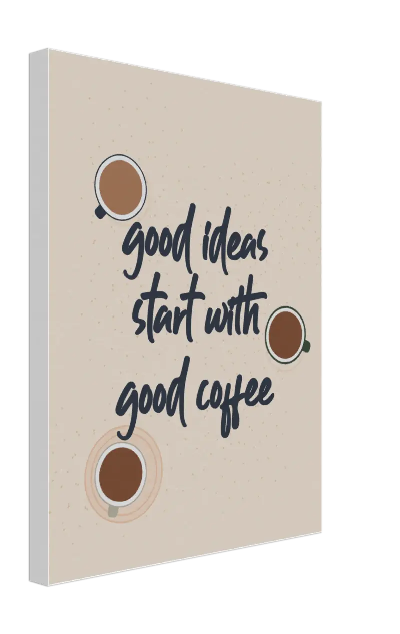 Cafe Au Lait Canvas tag1
