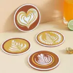Cafe Coffee Cup Coasters tag1