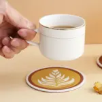 Cafe Coffee Cup Coasters tag1