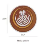 Cafe Coffee Cup Coasters tag1