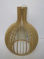 CageGlitz Pendant Light Vintage inspired Wood Hanging Light tag1