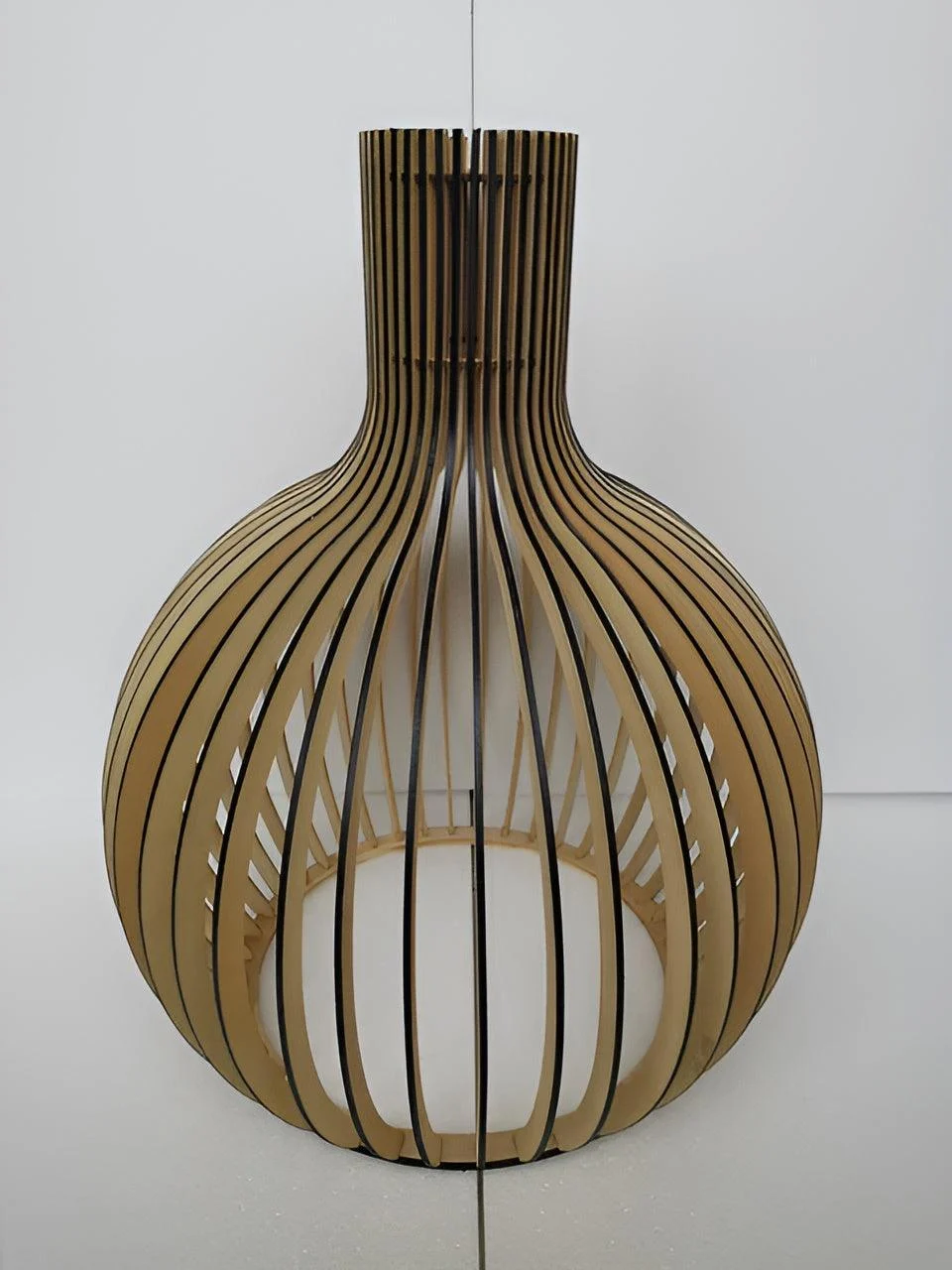 CageGlitz Pendant Light - Vintage-inspired Wood Hanging Light -  - #tag1#