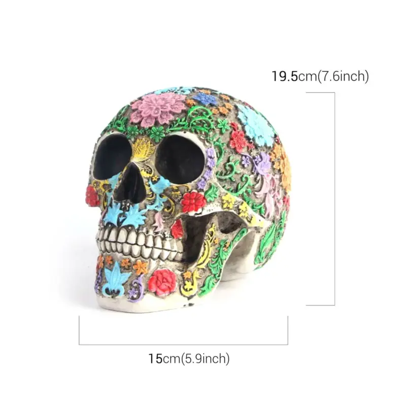 Calaveras De Azucar Skull Statue