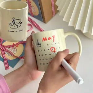 Calendar Ceramic Coffee Cup