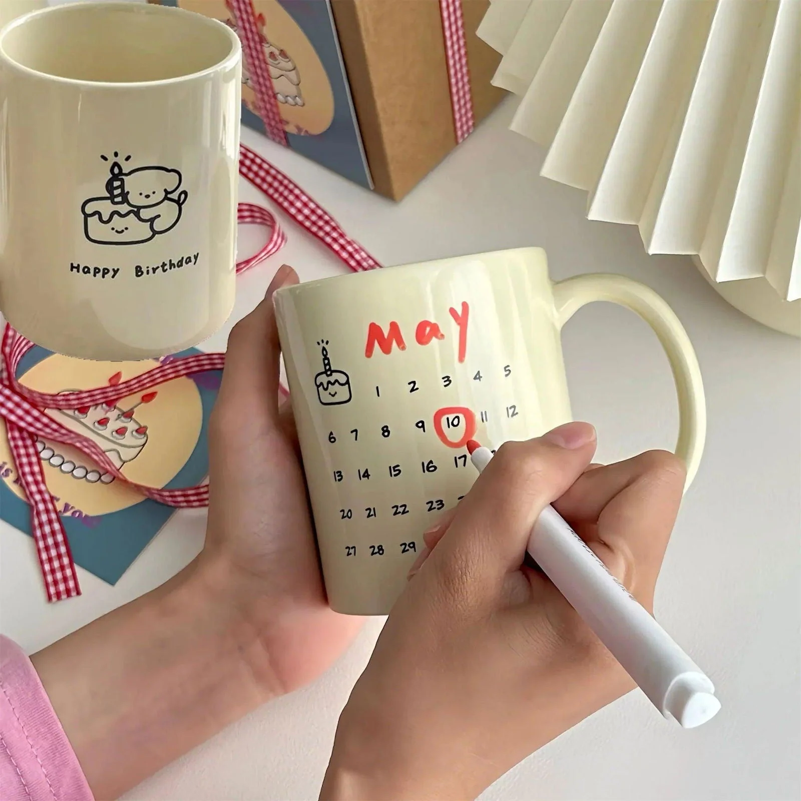 Calendar Ceramic Coffee Cup -  - #tag1#