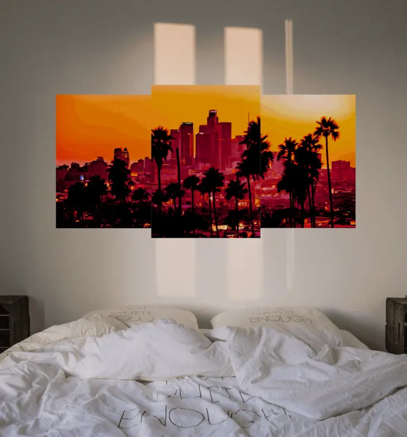 California Sunset Canvas tag1