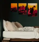 California Sunset Canvas tag1