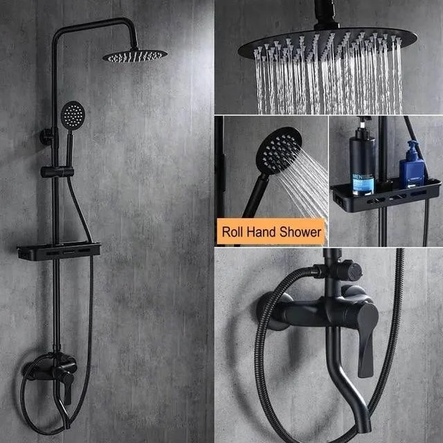 Calithea - Modern Matte Brass Shower Set -  - #tag1#