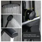 Calithea Modern Matte Brass Shower Set tag1