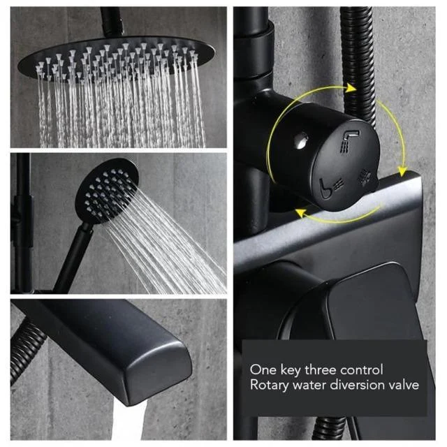 Calithea - Modern Matte Brass Shower Set -  - #tag1#