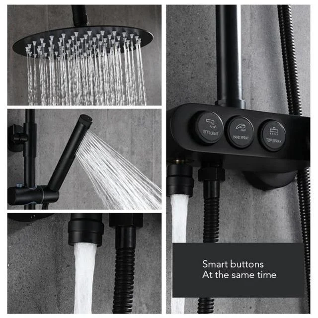 Calithea - Modern Matte Brass Shower Set -  - #tag1#