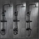 Calithea Modern Matte Brass Shower Set tag1