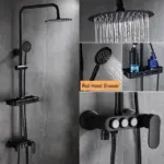 Calithea Modern Matte Brass Shower Set tag1